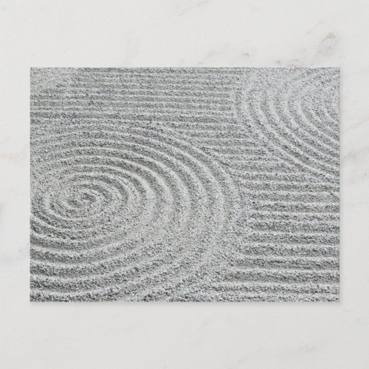 日本，京都，東福寺砂の模様 ポストカード (正面)