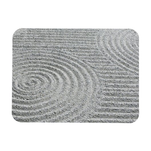 日本，京都，東福寺砂の模様 マグネット (横)