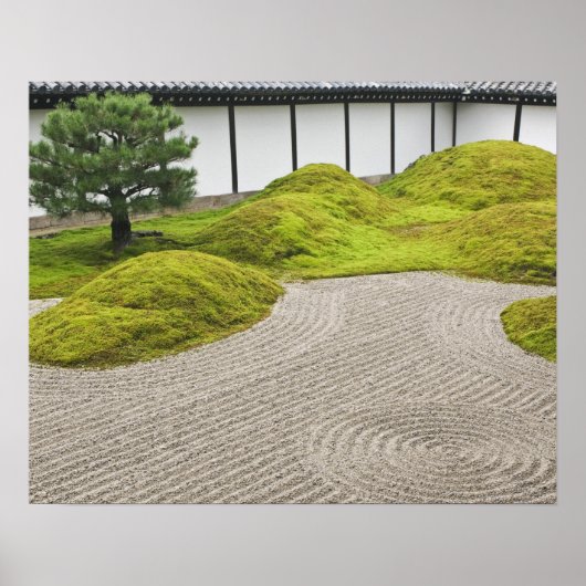 日本、京都、東福寺、庭園 ポスター (正面)
