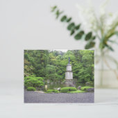 日本 京都 枯山水 ポストカード (スタンド正面)