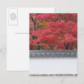 日本 京都 永観堂の紅葉 ポストカード (正面/裏面)
