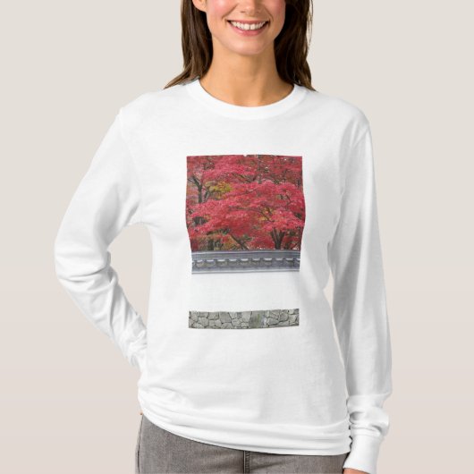 日本 京都 永観堂の紅葉 Tシャツ (正面)