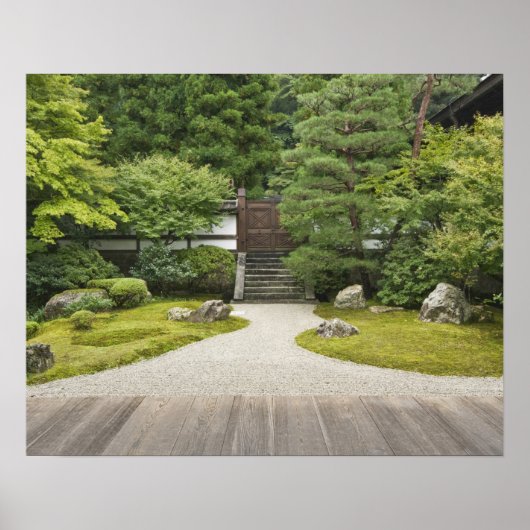 日本 京都 泉涌寺庭園 ポスター (正面)