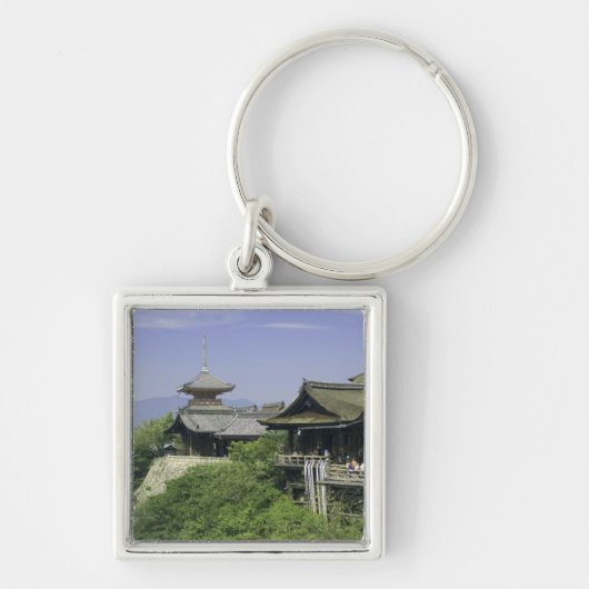 日本 京都 清水寺からの眺め キーホルダー (正面)