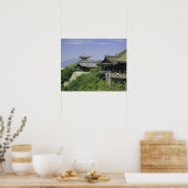 日本、京都、清水寺からの眺め ポスター (キッチン)