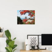 日本、京都。秋色の清水寺 ポスター (ホームオフィス)