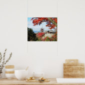 日本、京都。秋色の清水寺 ポスター (キッチン)