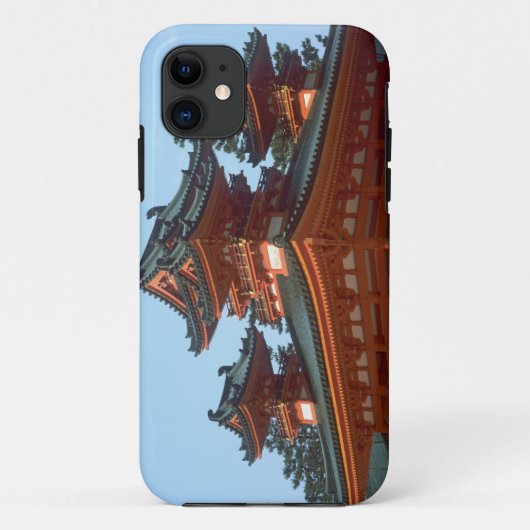 日本、京都、色彩豊かな平安神宮、 Case-Mate iPhoneケース (裏面)