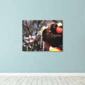 日本、京都。芸者の背面クローズアップ キャンバスプリント (インサイチュ (ウッドフロア))