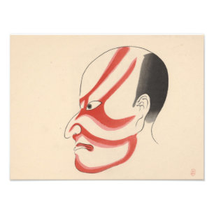 日本 – 伝統的歌舞伎 – red4 - フォトプリント           