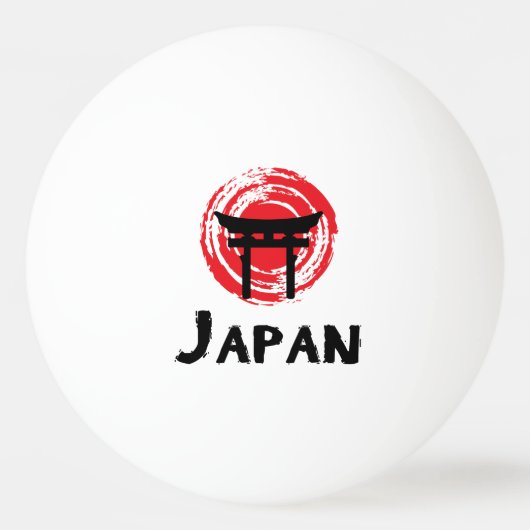 日本 卓球ボール (裏面)