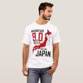 日本-大きさ9.0 -のために03.11.11祈って下さい Tシャツ (正面フル)