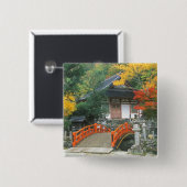 日本 奈良 竜禅寺 缶バッジ (正面&裏面)