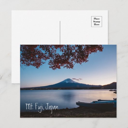 日本，富士山 ポストカード (正面/裏面)