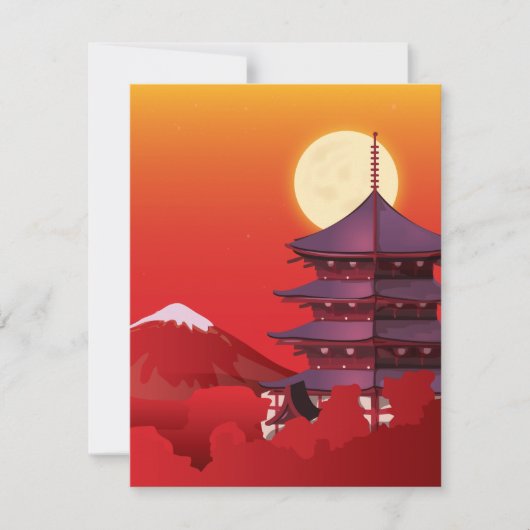 日本 招待状 (正面)