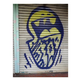 日本，新宿で撮影されたグラフィティ ポスター