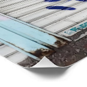 日本，新宿で撮影されたグラフィティ ポスター (コーナー)