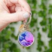 日本 – 日本のアー素晴らしト（神奈川の波） キーホルダー (手)