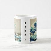 日本 – 日本のアー素晴らしト(神奈川の波) コーヒーマグカップ (中央)