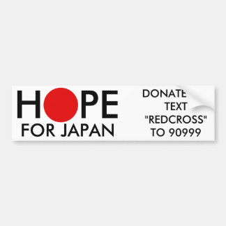 「日本」日本レリーフ、浮き彫りのバンパーステッカーのための希望 バンパーステッカー