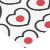 日本 | 日本国旗 ハート テーブルクロス (アングル)