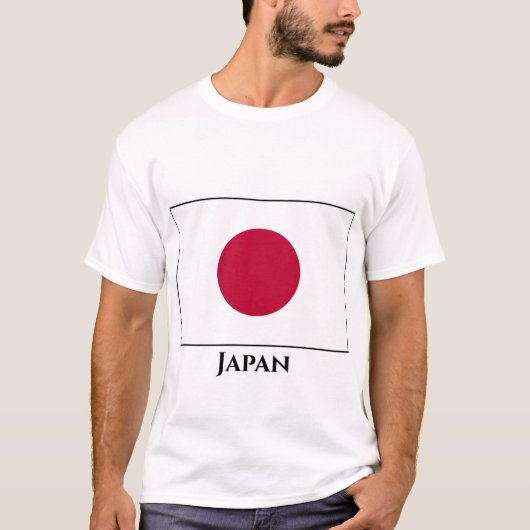 日本(日本語)国旗 Tシャツ (正面)