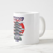 日本,旭日寺のロゴジャイアント社の土地 ジャンボコーヒーマグカップ (正面右)