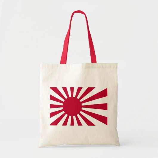 日本-朝日の日本のな旗の海軍旗 トートバッグ (正面)