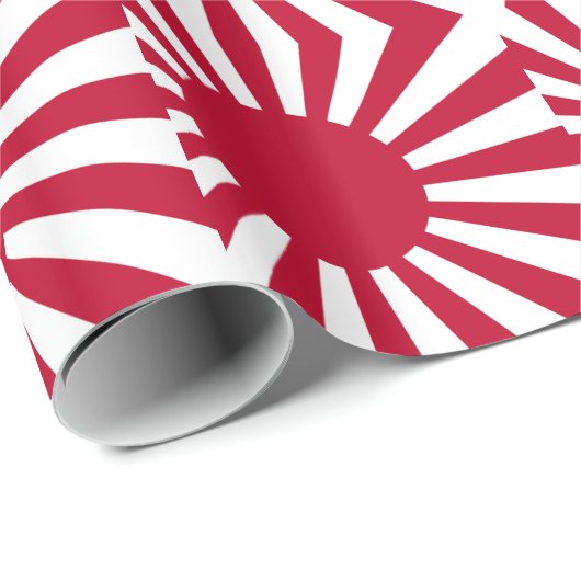 日本-朝日の日本のな旗の海軍旗 ラッピングペーパー (ロールコーナー)