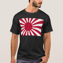 日本-朝日の日本のな旗の海軍旗 Tシャツ