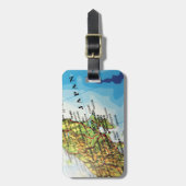 日本、東京の首都の地図 ラゲッジタグ (正面縦)