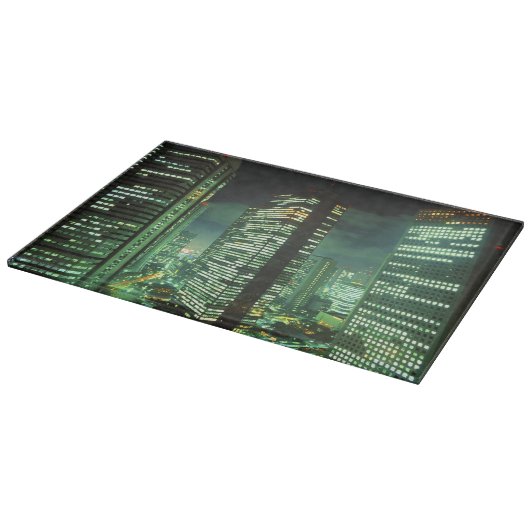 日本、東京都新宿区ナイトスケープ カッティングボード (角)