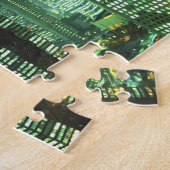 日本、東京都新宿区ナイトスケープ ジグソーパズル (側面)