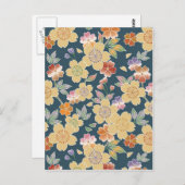 日本，桜，着物，折り紙，千代紙，花， ポストカード (正面/裏面)