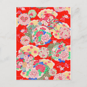 日本,桜,着物,折り紙,千代紙,花, ポストカード