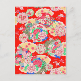 日本，桜，着物，折り紙，千代紙，花， ポストカード