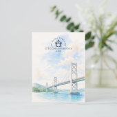 日本、瀬戸大橋 | 建築風景 ポストカード (スタンド正面)