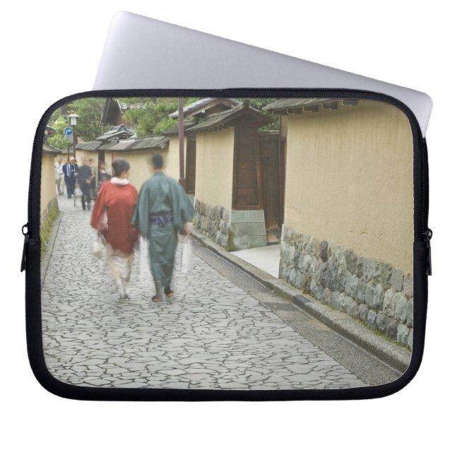 日本,石川県,金沢市,武家屋敷 ラップトップスリーブ (正面)