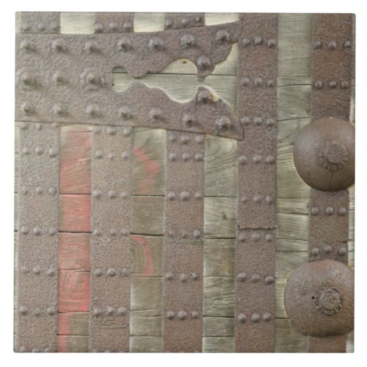 日本、石川、金沢、城門詳細 タイル (正面)