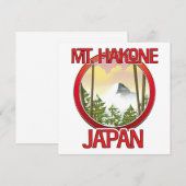 日本 箱根山 招待状 (正面/裏面)
