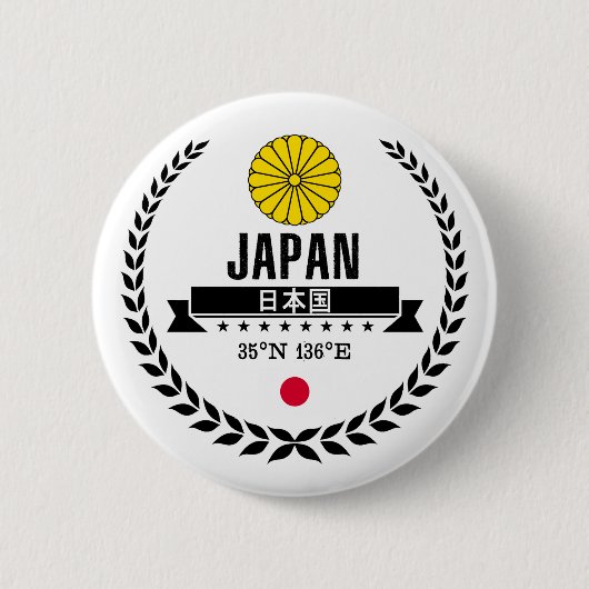 日本 缶バッジ (正面)