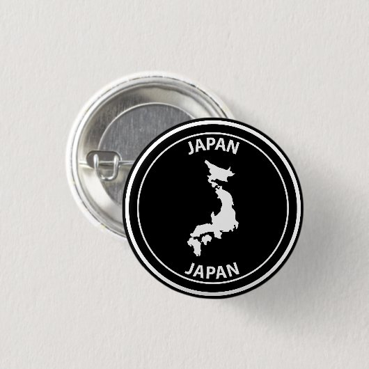 日本 缶バッジ (正面&裏面)