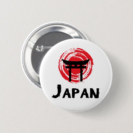 日本 缶バッジ (正面&裏面)