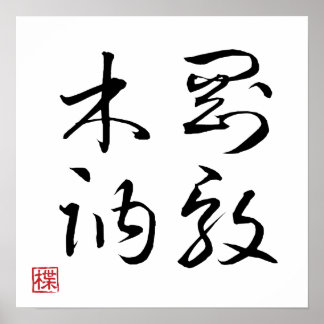 [ 日本 ] 超クール四字熟語 002-4 ポスター