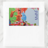 日本 長方形シール (バッグ)