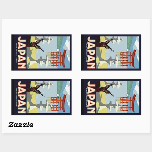 日本 長方形シール (シート)