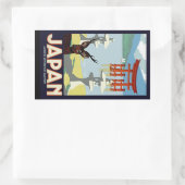 日本 長方形シール (バッグ)