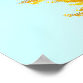 日本，長野県銀杏 ポスター (角)