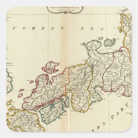 日本、韓国 スクエアシール (正面)