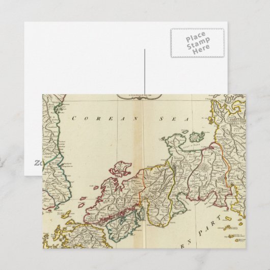 日本、韓国 ポストカード (正面/裏面)